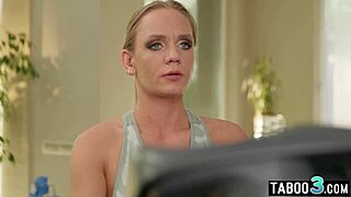 Big boobed blonde milf nina heels training her tight asshole
