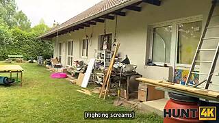 naughty chick fucked a stranger while watched