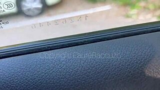 I suck my driver in the car and swallow his cum