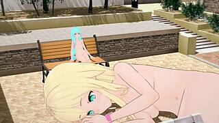 massive blonde squirts hard in hentai preview