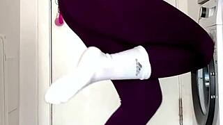 Pissing My Leggings After Gym With Full Bladder