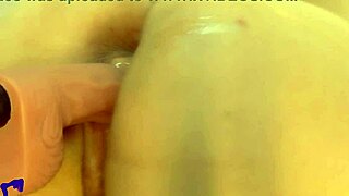 hot latina milf bounces on dildo then rides fucking machine