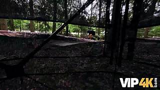 redhead cheats on boyfriend outdoors