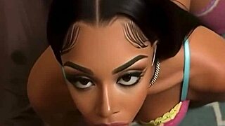 AI GENERATED 18 YEAR OLD EBONY MODEL SUCKING LONG COCK