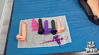 anal training part two with toys and fisting