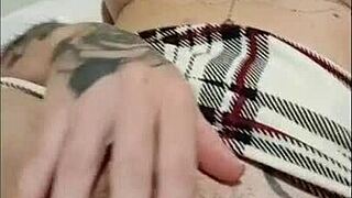 redhead brazilian records her holes for web