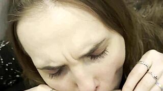 Excited Teen Moans While Sucking Cock For Cocktail