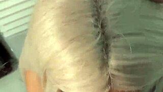 Blonde brazilian witch gives deep halloween blowjob