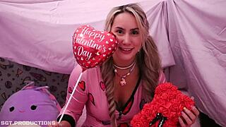 Step daddy gets pussy for valentines