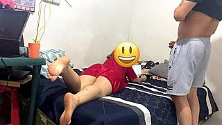 virtual student watches hot teacher during class