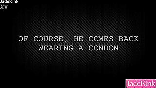 Cheating man removes condom for intense pounding