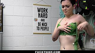 Jade fucks officer jack after stealing vibrator at work