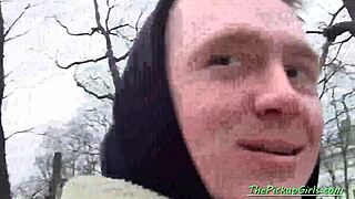 Russian slut picked up and fucked hard