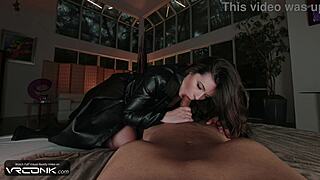 vr conk brunette selene rides huge cock in cosplay