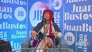evybubbles cosplays multiple orgasms riding the sybian on juan bustos podcast multi-orgasmic cosplayer evybubbles explodes with pleasure while riding the sybian machine on set and ends up tremblin