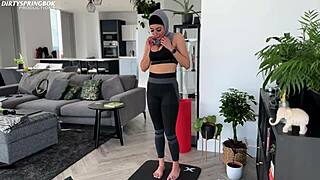 aaliyah yasin gets horny after her gym workout