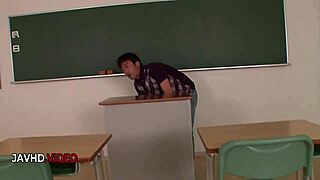 kyoka mizusawas sexy school blow job performance