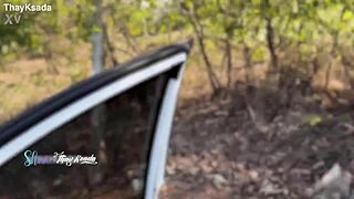 thay ksada wife fucks outdoors and gets creampie