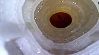 closeup view of fleshlight fucking and cuming