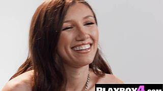 Brunette girl with small tits maya woulfe sensual masturbation