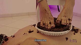 Pt2 foot feeding punishment ruins cake