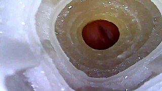 closeup view of fleshlight fucking and cuming