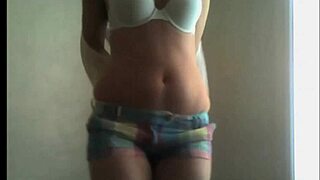 Real latina teen strips on webcam