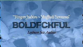 Black lesbians finger each other passionately