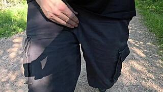 cubbykaot wearing panties in the forest