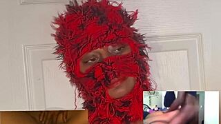 reaction video ebony squirt while watching xvideos eye rolling orgasms