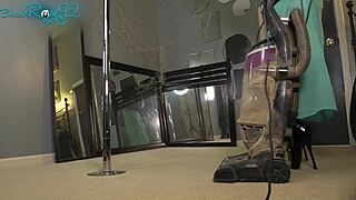 vacuuming in hobble boots