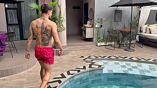 threesome with neighbor lady we give her creampie