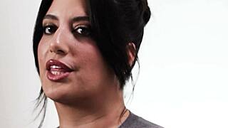 Arab milf with huge boobs interviewed