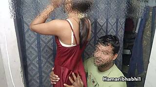Indian milf teaches her 18 year old girl how to take big cock