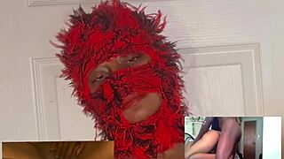 reaction video ebony squirt while watching xvideos eye rolling orgasms