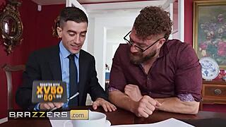 Chloe savage turns meeting into threesome