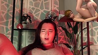 React try to cum with hentai futanari