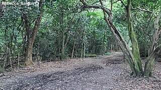 Fiscal da floresta inspects indian woman in forest setting full video