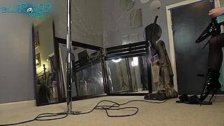 vacuuming in hobble boots
