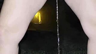 peeing outside feels refreshing at night
