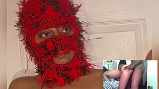 reaction video ebony squirt while watching xvideos eye rolling orgasms