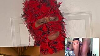 reaction video ebony squirt while watching xvideos eye rolling orgasms