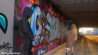 dominicano pounds italian hard under barcelona bridge