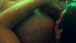 lesbian girlfriends share oral sex in shower