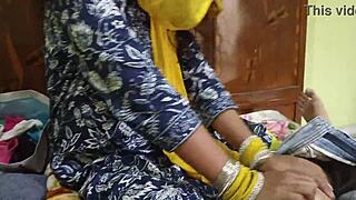 Indian sasur comforts his bahu during pain