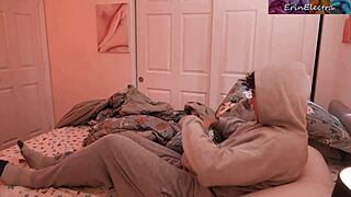 Stepmom gets stepson up and going in the morning