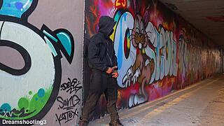 dominicano pounds italian hard under barcelona bridge