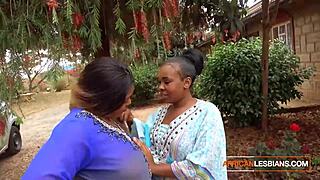 Huge natural boobs bbw black lesbians fuck double dildo and cum hard