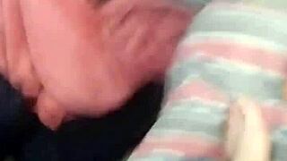Petite teen bends over for older man doggystyle play