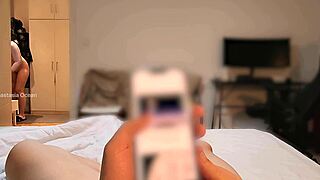 i jerk infront my stepmom she dont mind watching
